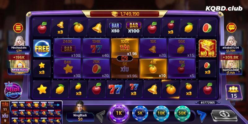 Slot game được thiết kế sinh động với hiệu ứng bắt mắt